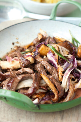Geschnetzeltes mit Radicchio