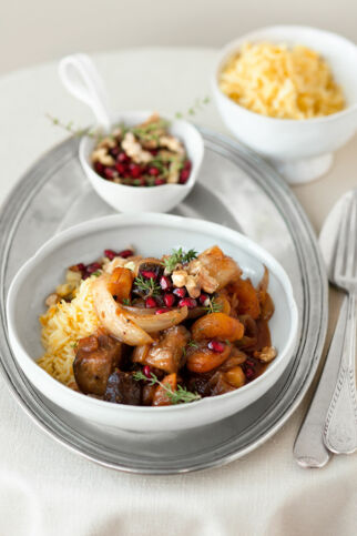 Auberginen-Aprikosen-Ragout