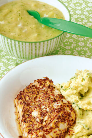 Zucchini-Fisch-Brei fürs Baby, Fischfilet mit Zucchini für die Mutter