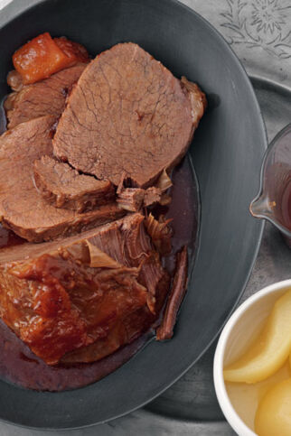 Weihnachtsbraten mit Quitten Weihnachtsbraten mit Quitten