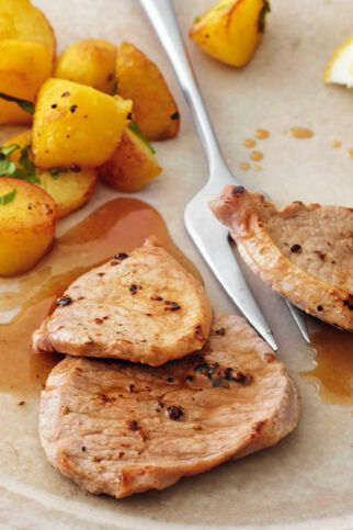 Karamellisierte Zitronenschnitzelchen Karamellisierte Zitronenschnitzelchen