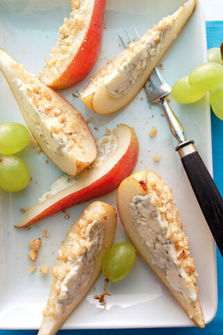 Gefüllte Birnen mit Roquefort