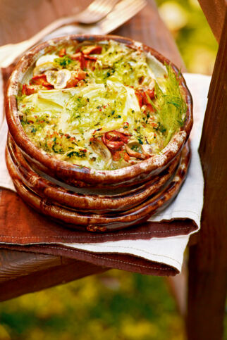 Fenchelgratin mit Champignons Fenchelgratin mit Champignons