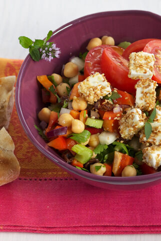 Arabischer Kichererbsensalat