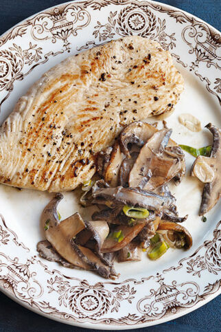 Putenschnitzel mit Pilzen Putenschnitzel mit Pilzen