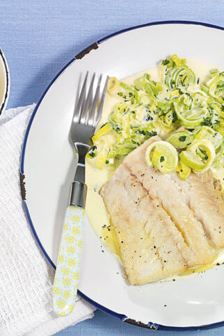 Fischfilet mit Lauchsahne Fischfilet mit Lauchsahne