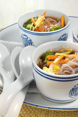 Ingwersuppe mit Gemüse Ingwersuppe mit Gemüse