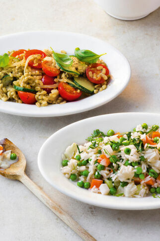 Weizen-Zucchini-Pfanne Weizen-Zucchini-Pfanne