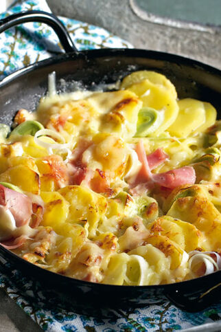 Lauch-Kartoffel-Gratin