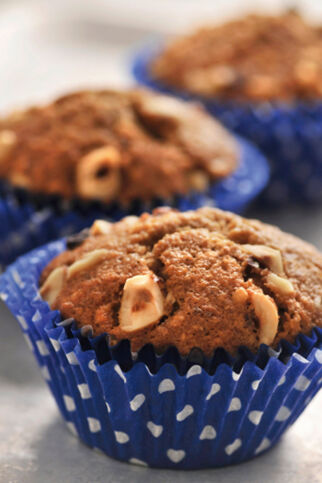 Haselnussmuffins mit Koffein-Kick