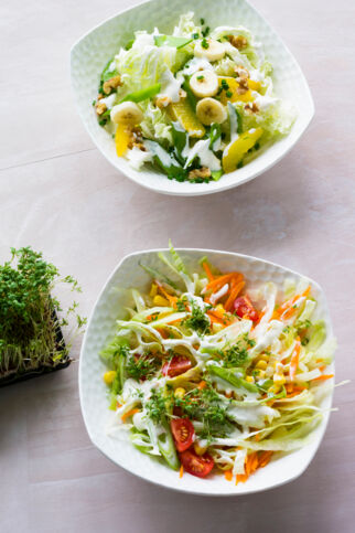 Chinakohlsalat mit Walnüssen Chinakohlsalat mit Walnüssen