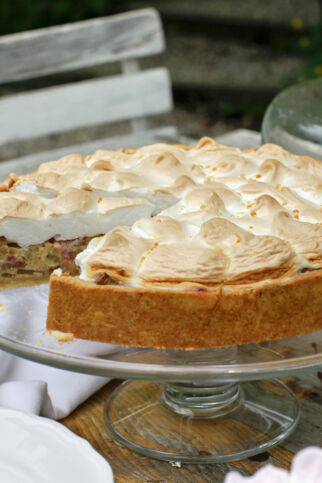 Rhabarberkuchen mit Baiser Rhabarberkuchen mit Baiser