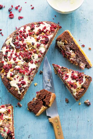 Cranberry-Schokokuchen