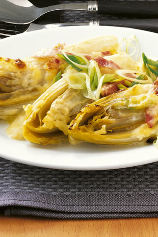 Chicoréegratin mit Schinken
