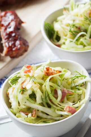 Krautsalat mit Speck Krautsalat mit Speck