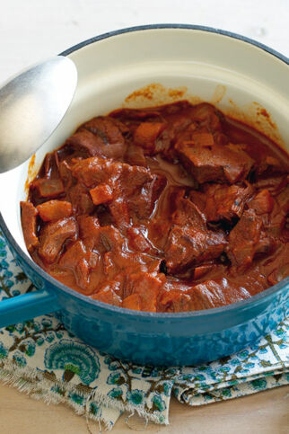 Rehragout mit Pilzen