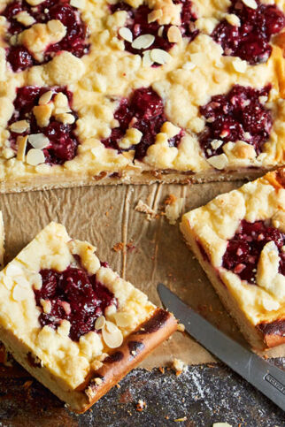 Butterkuchen mit Kirschen Butterkuchen mit Kirschen