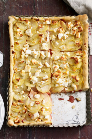 Kartoffelpizza mit Schafskäse Kartoffelpizza mit Schafskäse