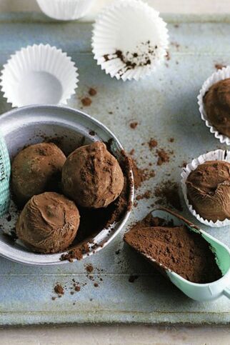 Teetrüffel mit Vanille Teetrüffel mit Vanille