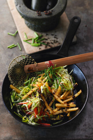 Süßsauer-scharfe Kartoffeln Süßsauer-scharfe Kartoffeln