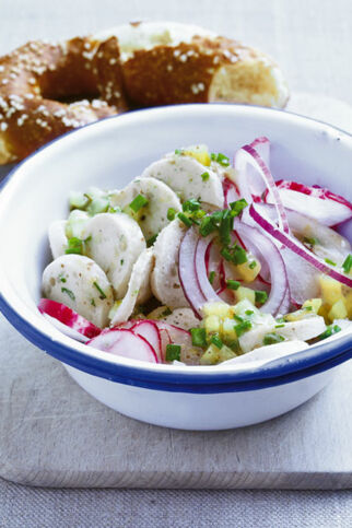 Rettich-Weißwurst-Salat