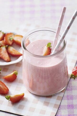 Quinoa-Erdbeer-Smoothie Quinoa-Erdbeer-Smoothie