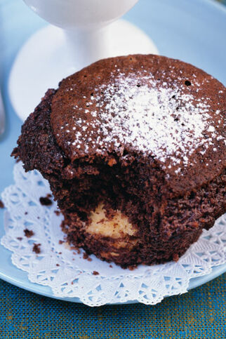 Glühweinmuffins mit Frischkäsekern