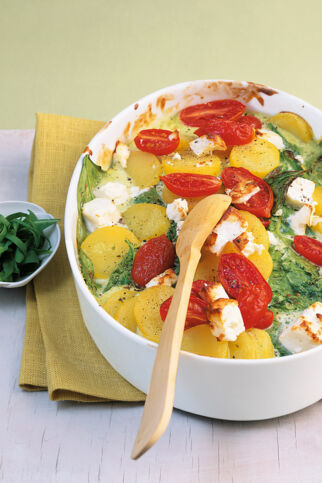 Bärlauch-Spinatauflauf Bärlauch-Spinatauflauf