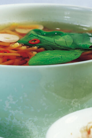 Süßkartoffel-Spinat-Suppe