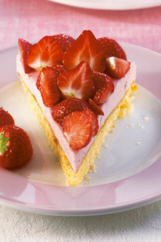 Erdbeertorte aus dem Kühlschrank