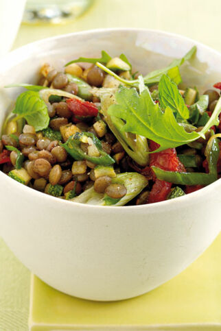 Zucchini-Linsen-Salat