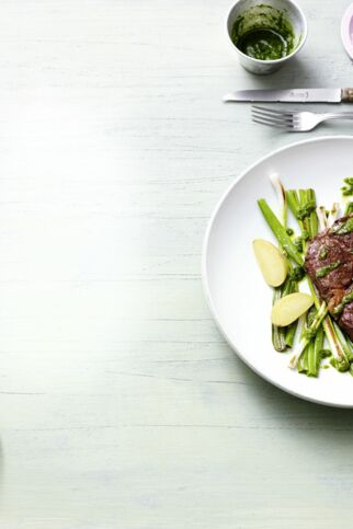 Rindersteak mit Bärlauchöl