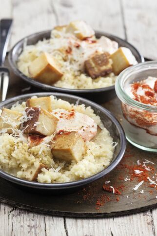 Bulgur mit Tofu