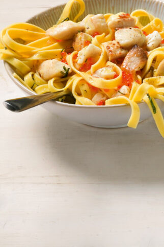 Zitronenpasta mit Tilapia