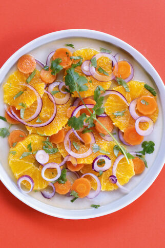 Orientalischer Orangen Moehrensalat