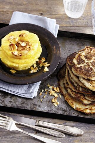 Bananen-Kokos-Pfannkuchen