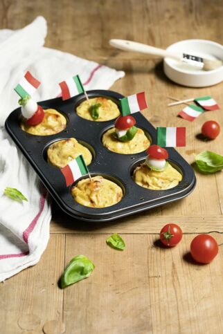 Nudeltörtchen tricolore Nudeltörtchen tricolore