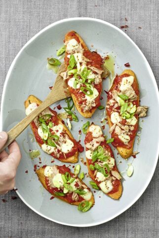 Süßkartoffel-Pizza Tonno