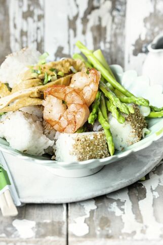 Spargel-Sushi-Bowl Spargel-Sushi-Bowl