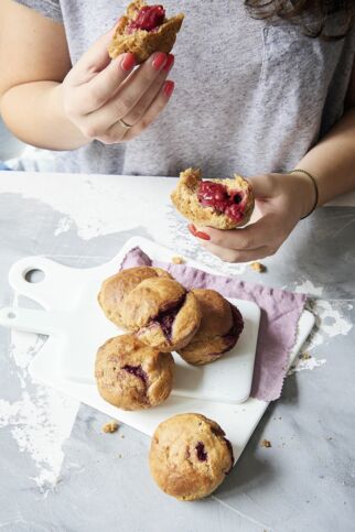 Muffins mit Smoothie-Kern Muffins mit Smoothie-Kern
