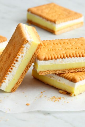 Keks-Sandwich mit Vanillecreme