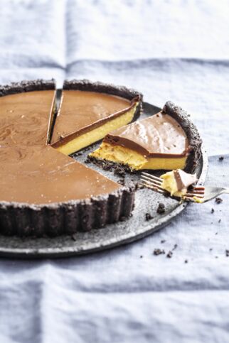 Peanutbutter-Pie mit Lieblingskeksen Peanutbutter-Pie mit Lieblingskeksen