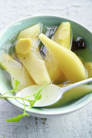 Birnen mit Ingwer und Vanille Birnen mit Ingwer und Vanille