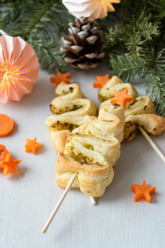 Blätterteig-Tannenbäume Blätterteig-Tannenbäume