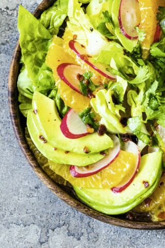 Salat mit Zitrusdressing Salat mit Zitrusdressing