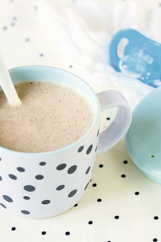 Birne-Melonen-Reis-Brei Birne-Melonen-Reis-Brei