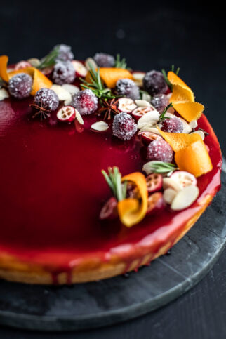 Glühwein-Käsekuchen