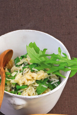 Gedünsteter Rucolareis Gedünsteter Rucolareis