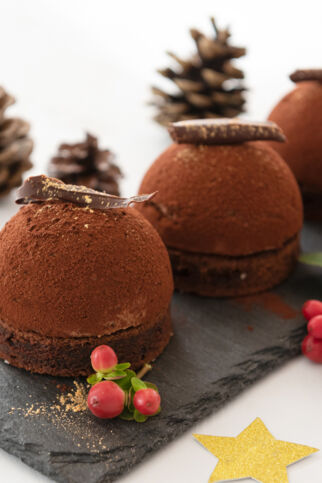 Schokomousse-Törtchen Schokomousse-Törtchen