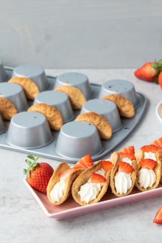 Süße Tacos aus dem Muffinblech Süße Tacos aus dem Muffinblech